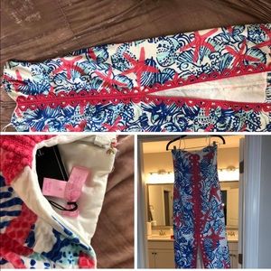 EUC Lilly pulitzer she sells seashells maxi dress